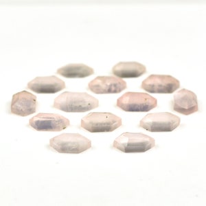 Natürliche Rosenquarz facettierte Phantasie Rosecuts Edelstein Quarz Flache Rückseite Edelstein Cabochon DIY Schmuckherstellung Lose Stein Preis pro Satz Versorgung Bild 6