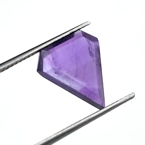 Amethyst Faceted Diamond Shape Slices Gemstone 10x12 mm to 12x15 mm Loose Amethyst Diamond Cut Slices DIY Stone Making Jewelry Supplies
