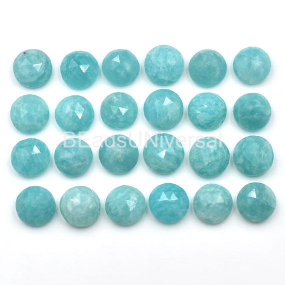 アマゾナイト ローズカット ジェムストーン、ルース アマゾナイト