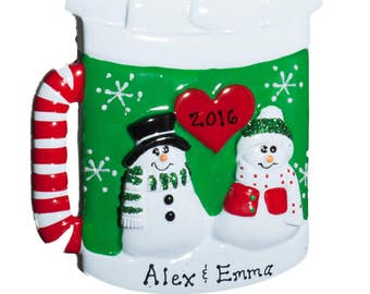 Personalized Ornament-Christmas Mug-Comes with Free Gift Bag