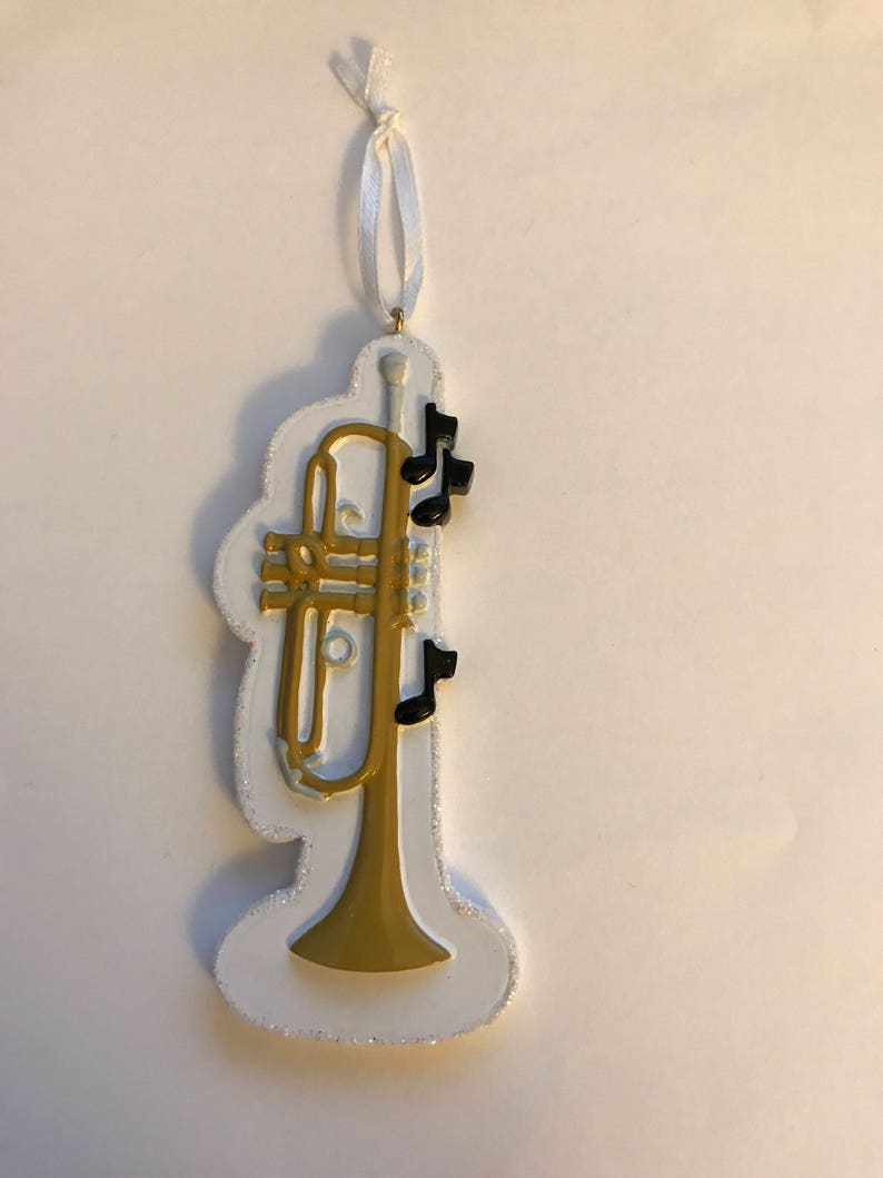 Personalized Ornament Trumpet Musical Instrumentfree Gift Etsy