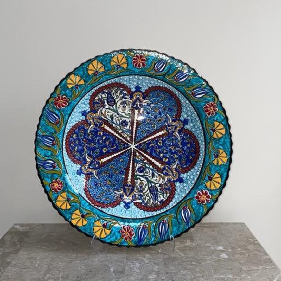 16 Decorative Wall Hanging Plate Turkish Wall Plate Art Etsy