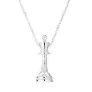 King Chess Piece Pendant Necklace-Chess Player Gift-Unisex Jewelry-Teacher Graduation Gift-Chess Master-Handmade STEM Jewelry