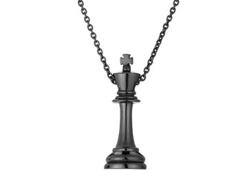 King Chess Piece Pendant Necklace-Chess Player Gift-Unisex Jewelry-Teacher Graduation Gift-Chess Master-Handmade STEM Jewelry