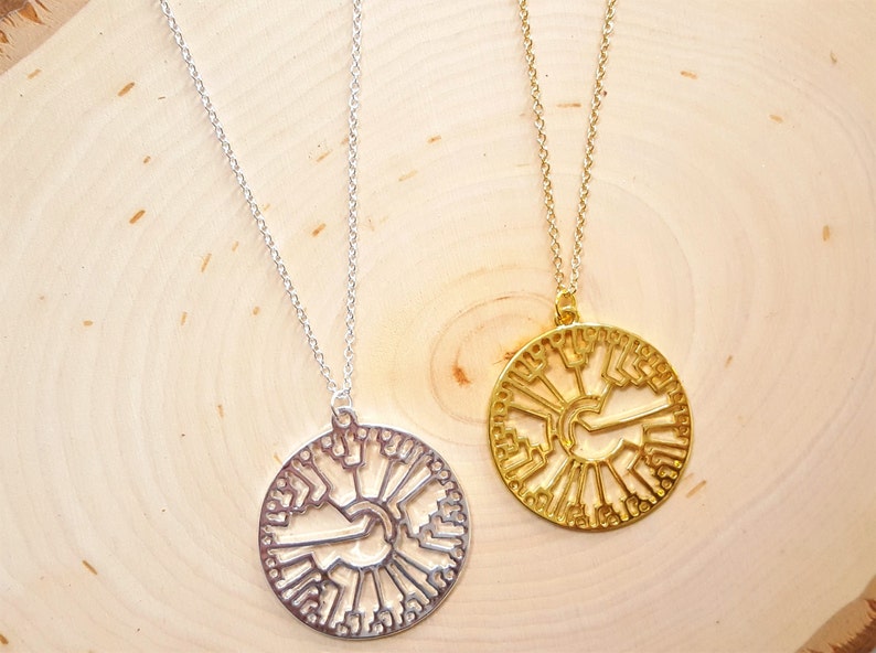 Biological Tree of Life-Silver or 18k Rose Gold Finish-Phylogenetic Tree Necklace-Hillis Plot-Evolution-Biology Gift-Christmas Gift image 7