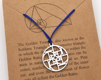 Golden Ratio Fibonacci Swirl Ornament-Bookmark-Science Gift-Math Gift-STEM Gift-Math Teacher Gift-Handmade-Christmas Gift
