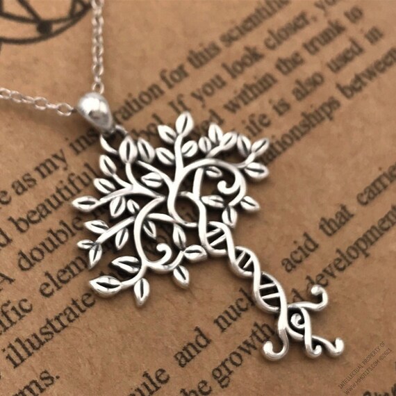 アクセサリー Handmade Vintage Silver DNA Necklace 925 Handmade Vintage Silver DNA Necklace 925