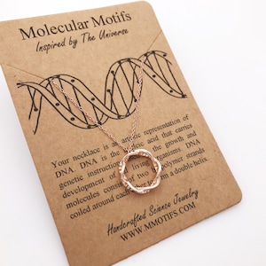 DNA Infinity Pendant-Hand Made DNA Necklace-Eternity Mobius Necklace-Doctor Genetics Gift-Science Gift--Christmas Gift--Graduation Gift