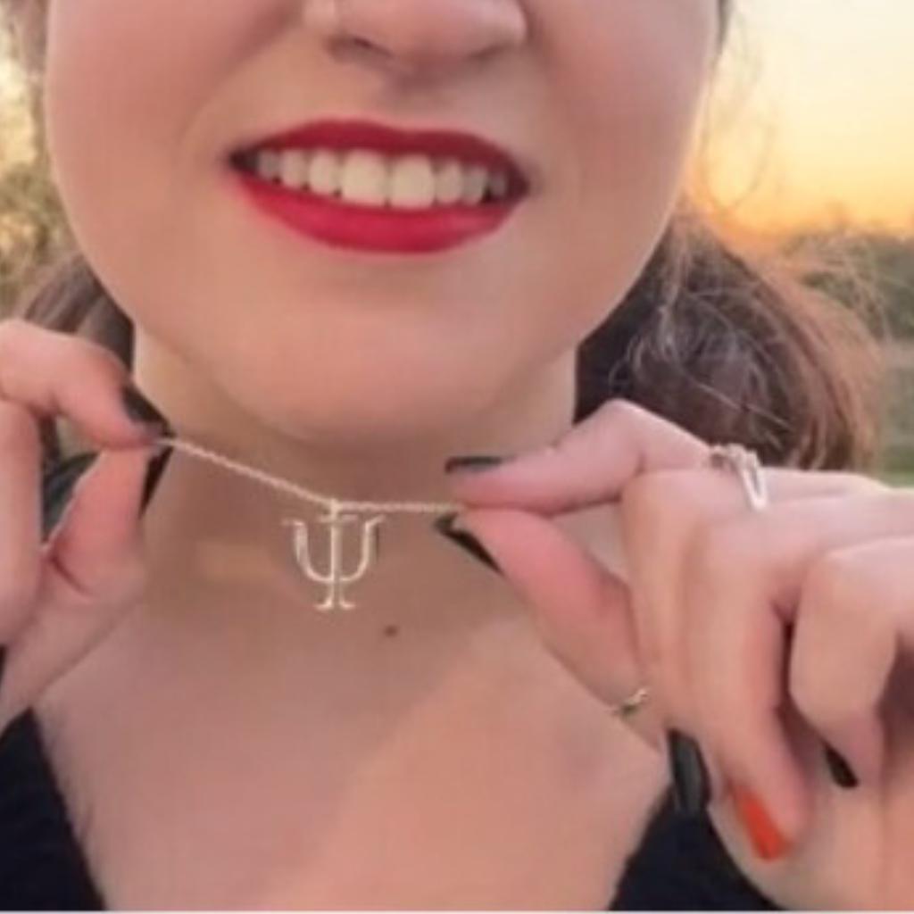 STANG Ciondolo Simbolo Psi In Acciaio Inossidabile - Collana Psicologia, Regalo Originale Per Studenti E Appassionati - 2