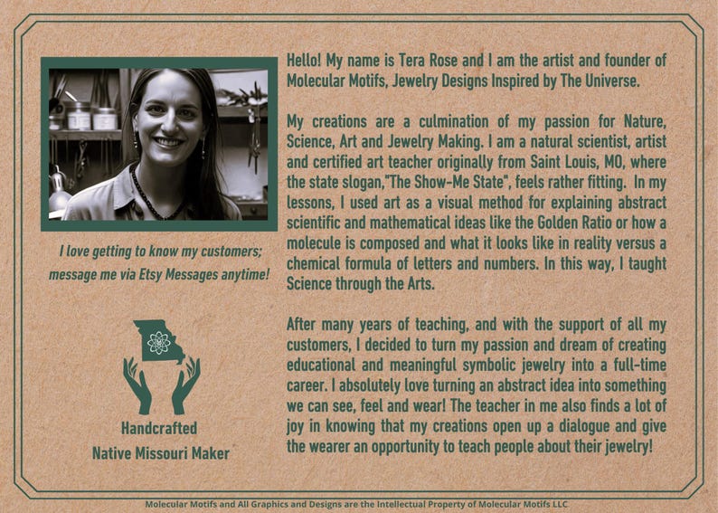 Sterling Silver Atom Pendant Necklace: Handcrafted Science Jewelry image 10