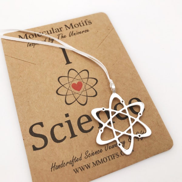 Atom Ornament-Science Christmas Gift-Atom Molecule-Nucleus-Bookmark-Decoration-Gift For Book Lovers-Christmas Gift
