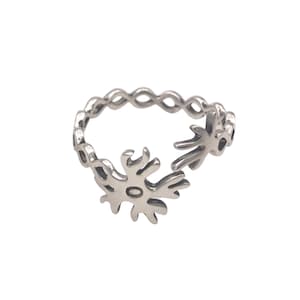 Sterling Silver Neuron Ring:Neuroscience Psychology Science Gift, Science Jewelry by Molecular Motifs