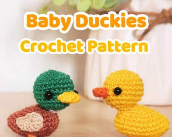 Baby Duck Crochet Pattern / Mallard Duck / Rubber Ducky Amigurumi PDF Instant Download