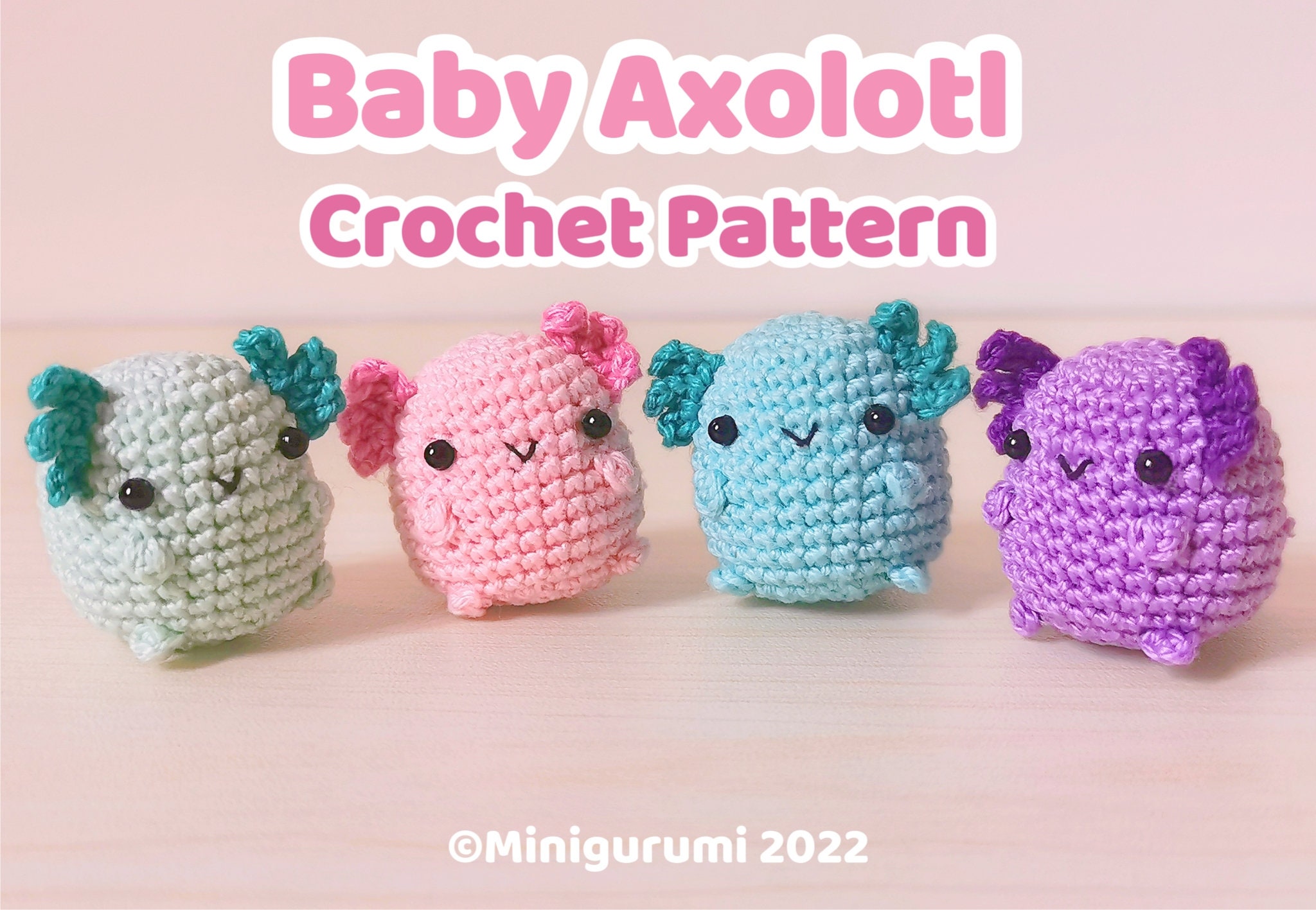 Crochet Mini Axolotl 