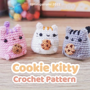 Cookie Kitty Crochet Pattern / Amigurumi Cat Tutorial / PDF Digital Download image 1