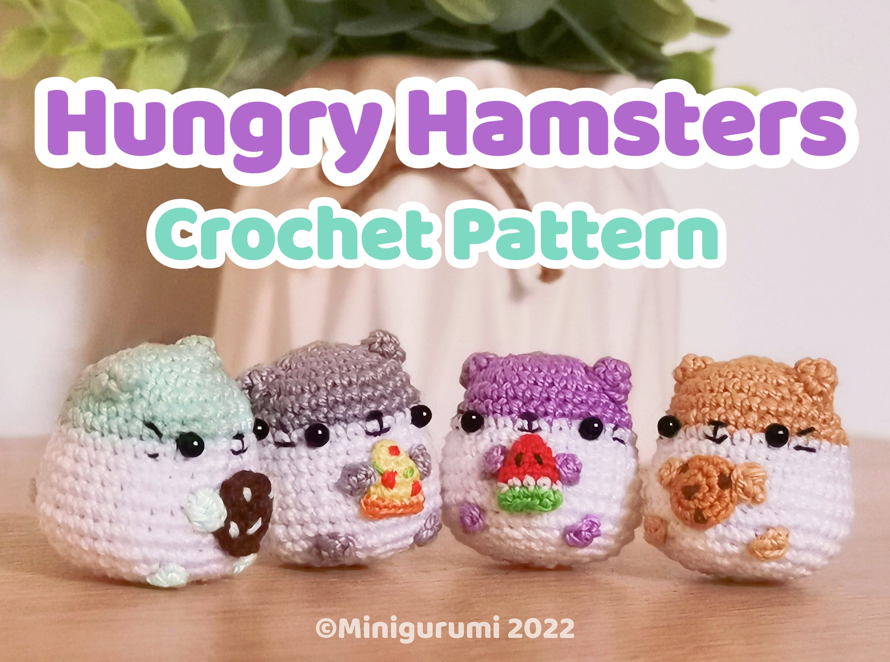Hungry Hamsters Crochet Pattern / Hamster Amigurumi