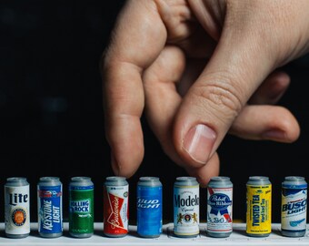 Miniature Beer Can ACCESSORY ONLY for Action Figures/Dollhouse Scale