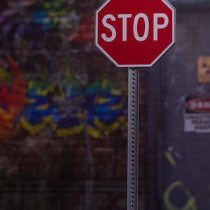 Stop Sign Diorama PROP ONLY Action Figures 1/12 Scale - Etsy Australia