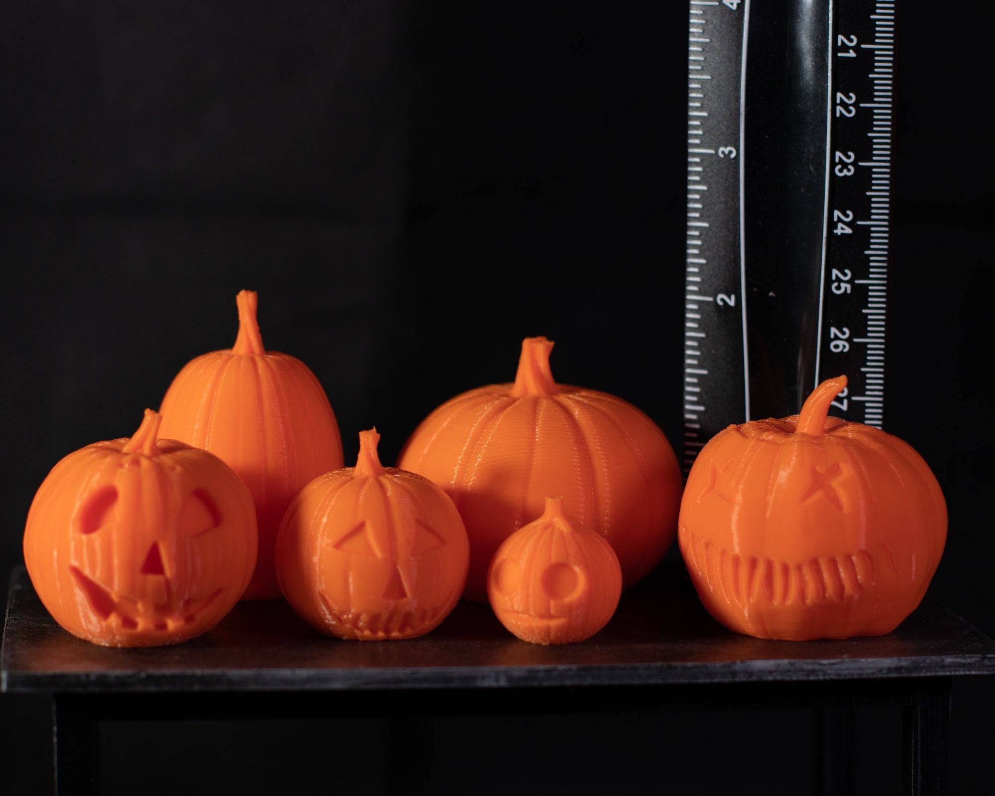 MINIATURE Jack O Lantern 6-pack for Action Figures/dollhouse - Etsy