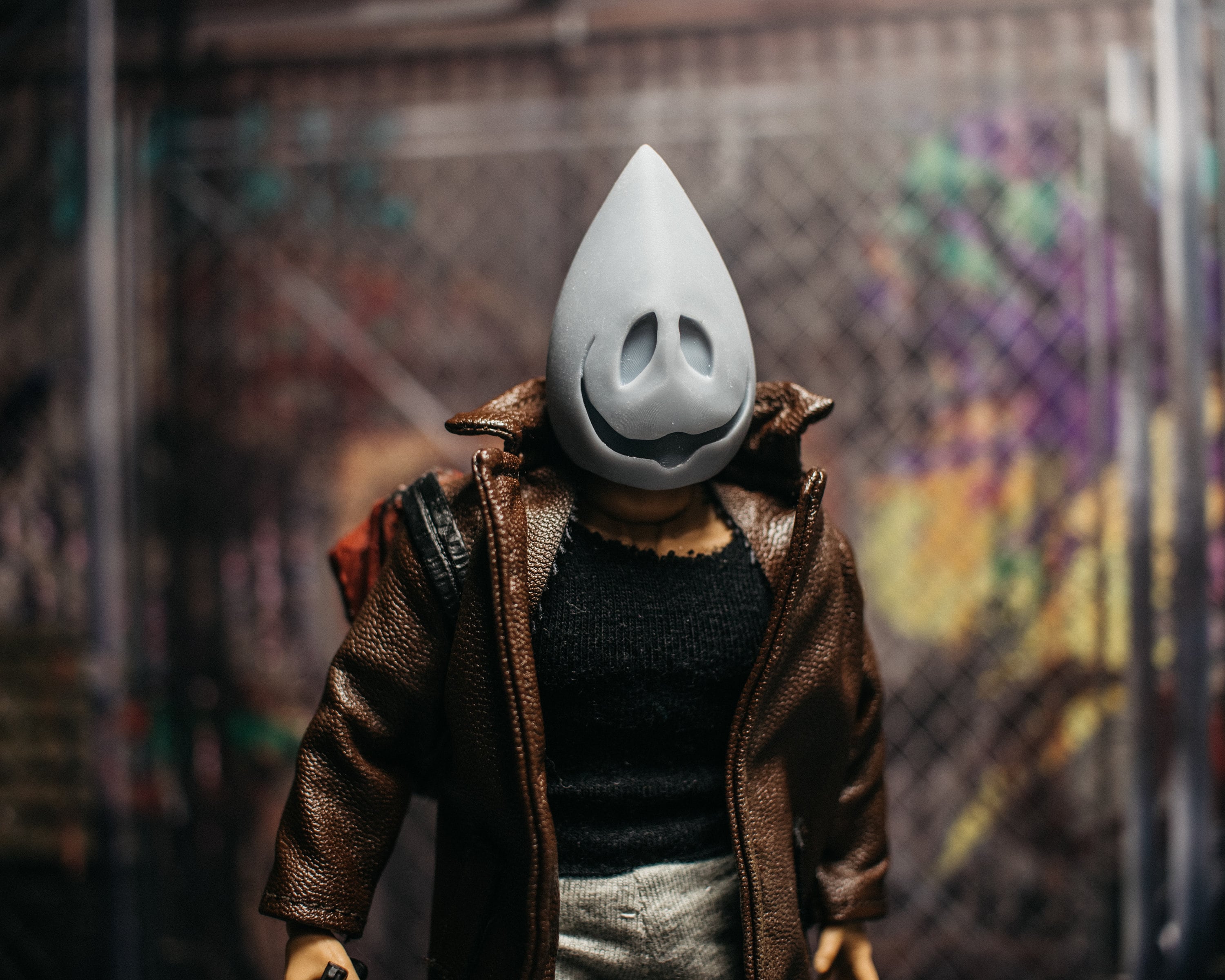 Miniature Unpainted Drophead Mask From the Batman for 1/12 Etsy