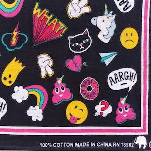 Funny Bandana 20&quot; x 21.5&quot; inches 100% Cotton RN 13962, Holiday Gifts