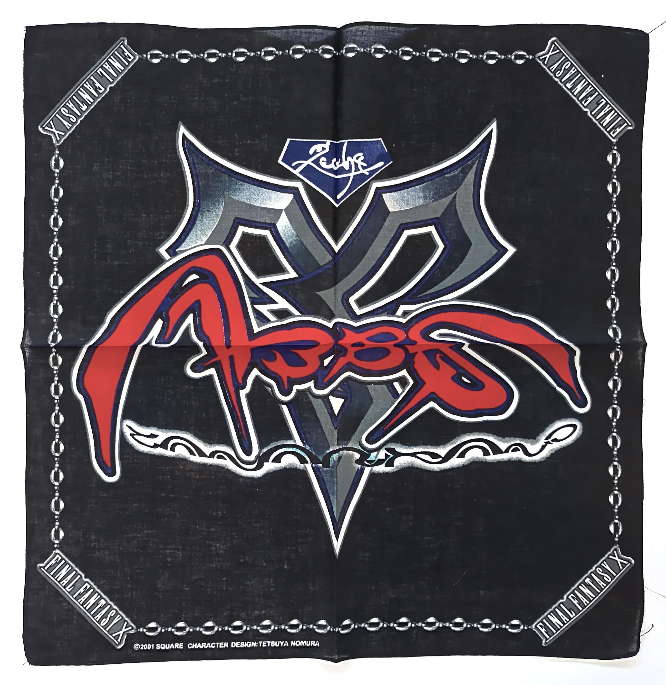Vintage Final Fantasy X Reservation Bonus Bandana, 21 Inches