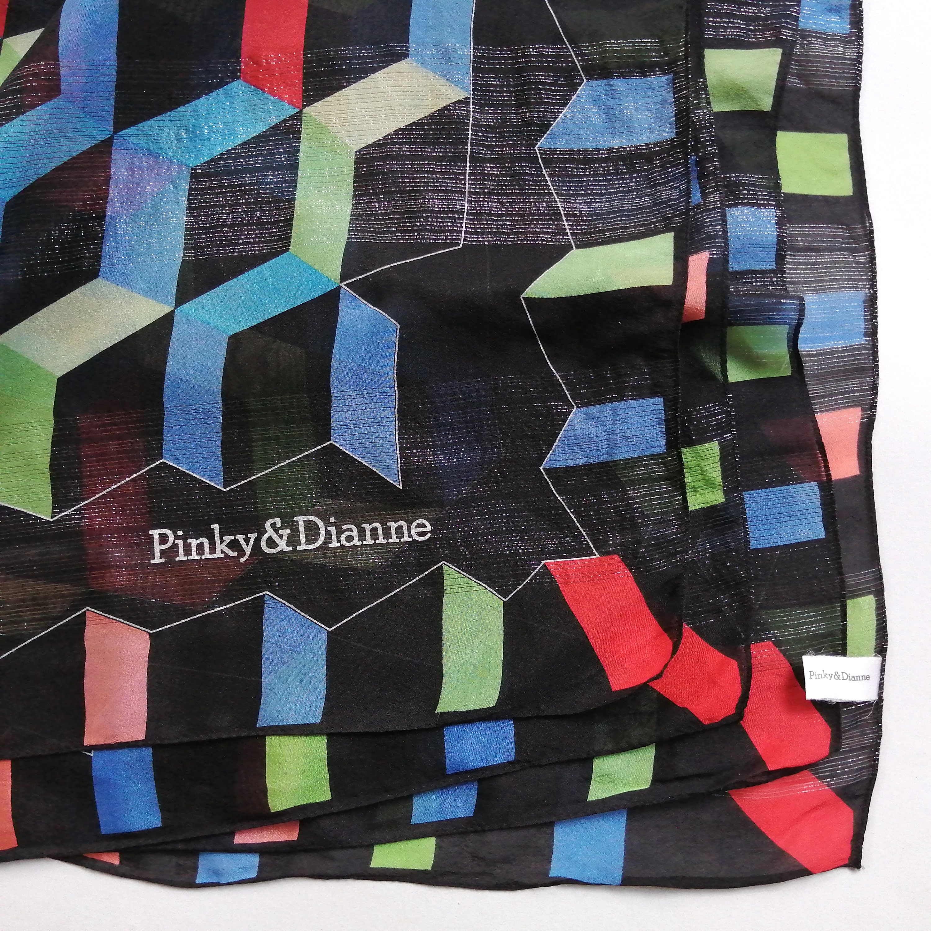 Vintage Pinky & Dianne Scarf Illusion Pattern Decorated With - Etsy