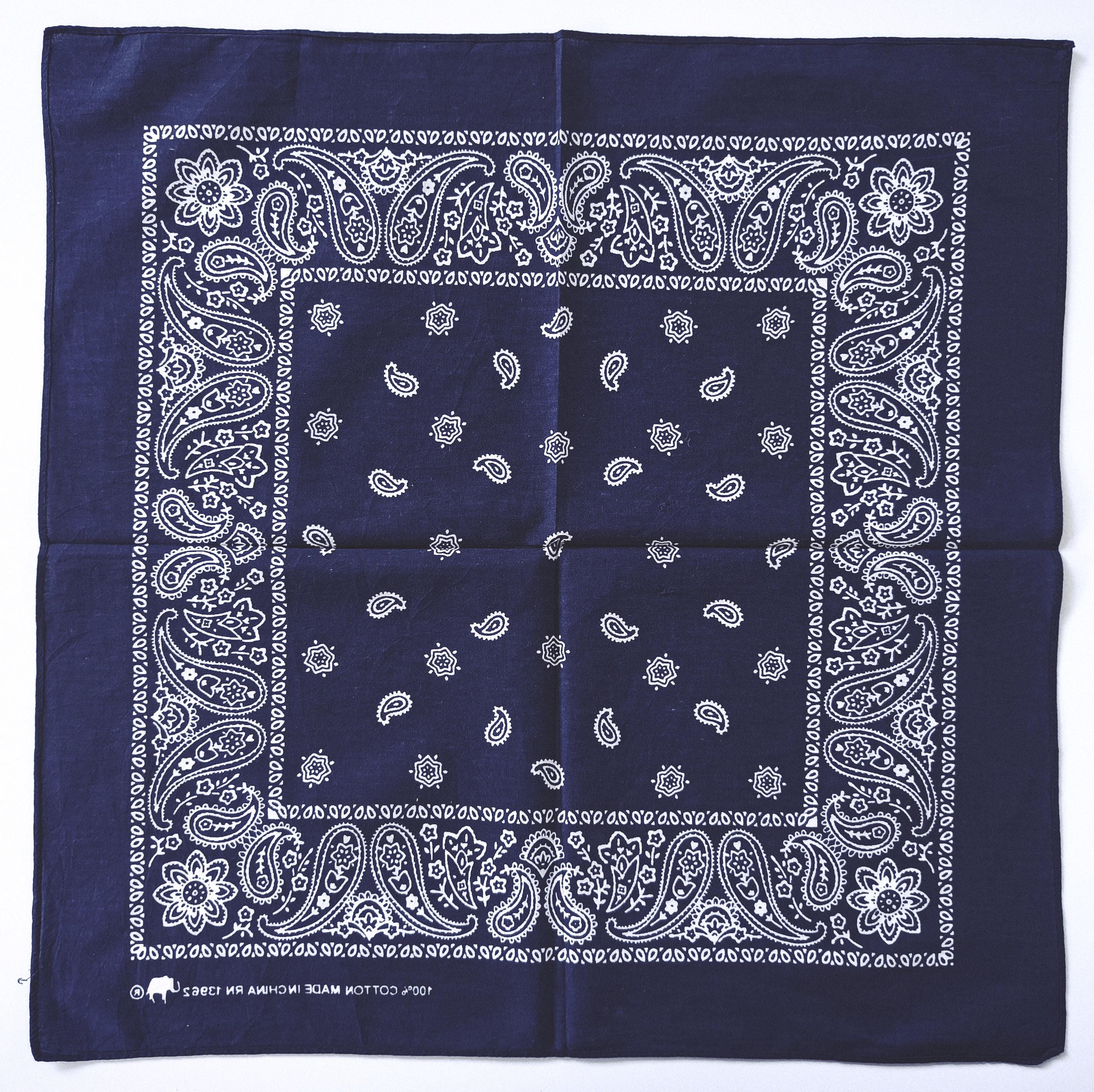 BLUE BLUE:ニューペイズリーバンダナ、サラサ BLUE BLUE｜BLUE BLUE ニューペイズリーバンダナ ハンカチ 日本製