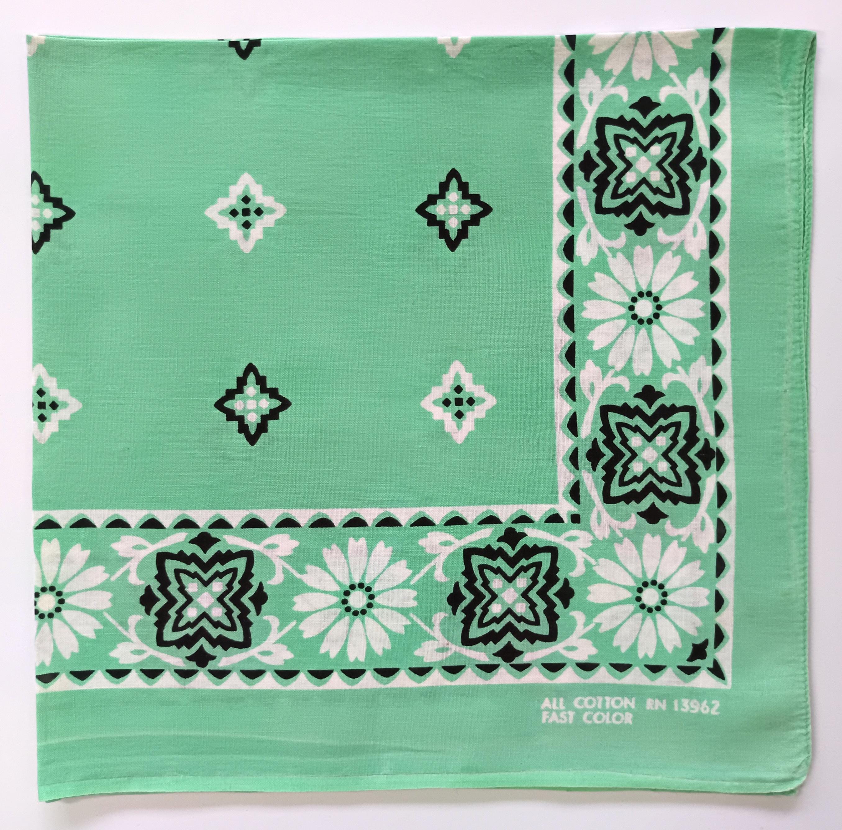 Vintage Green Bandana, 21
