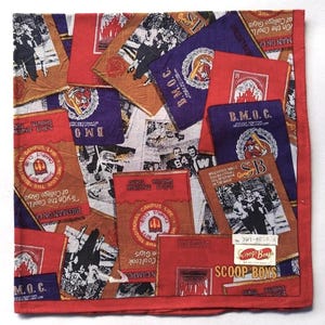 Scoop Boys Bandana Pop Art Print Street Bandana 20&quot; x 20&quot; Cotton 100%, Holiday Gifts for Her for Him