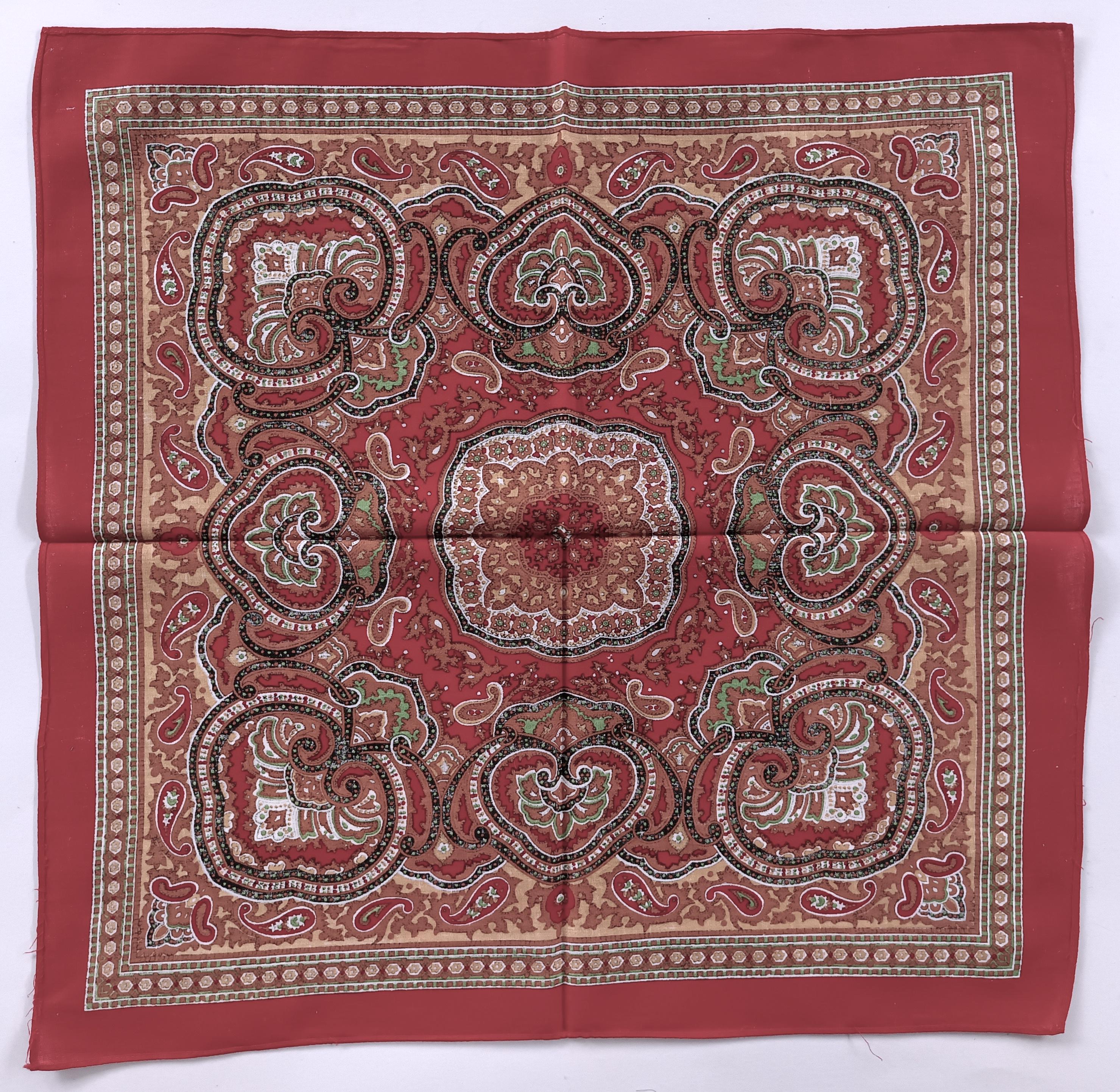 Vintage Bohemian Paisley Bandana, 20