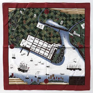 Bandana pour carte Yokohama, 60 x 60 cm, coton, cadeaux de Noël