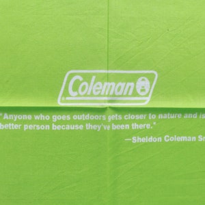 Coleman Lemon Green Bandanna, 19.5&quot; x 20.5&quot; inches, Cotton, Holiday Gifts