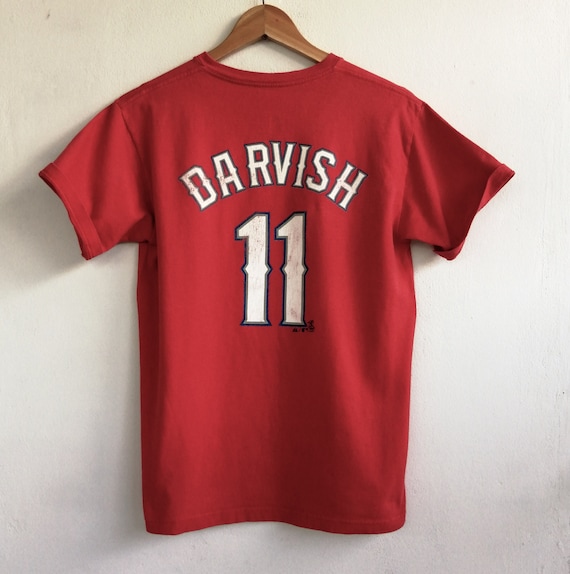 Majestic T Shirt Yu Darvish 11 Texas Rangers Size L Holiday 