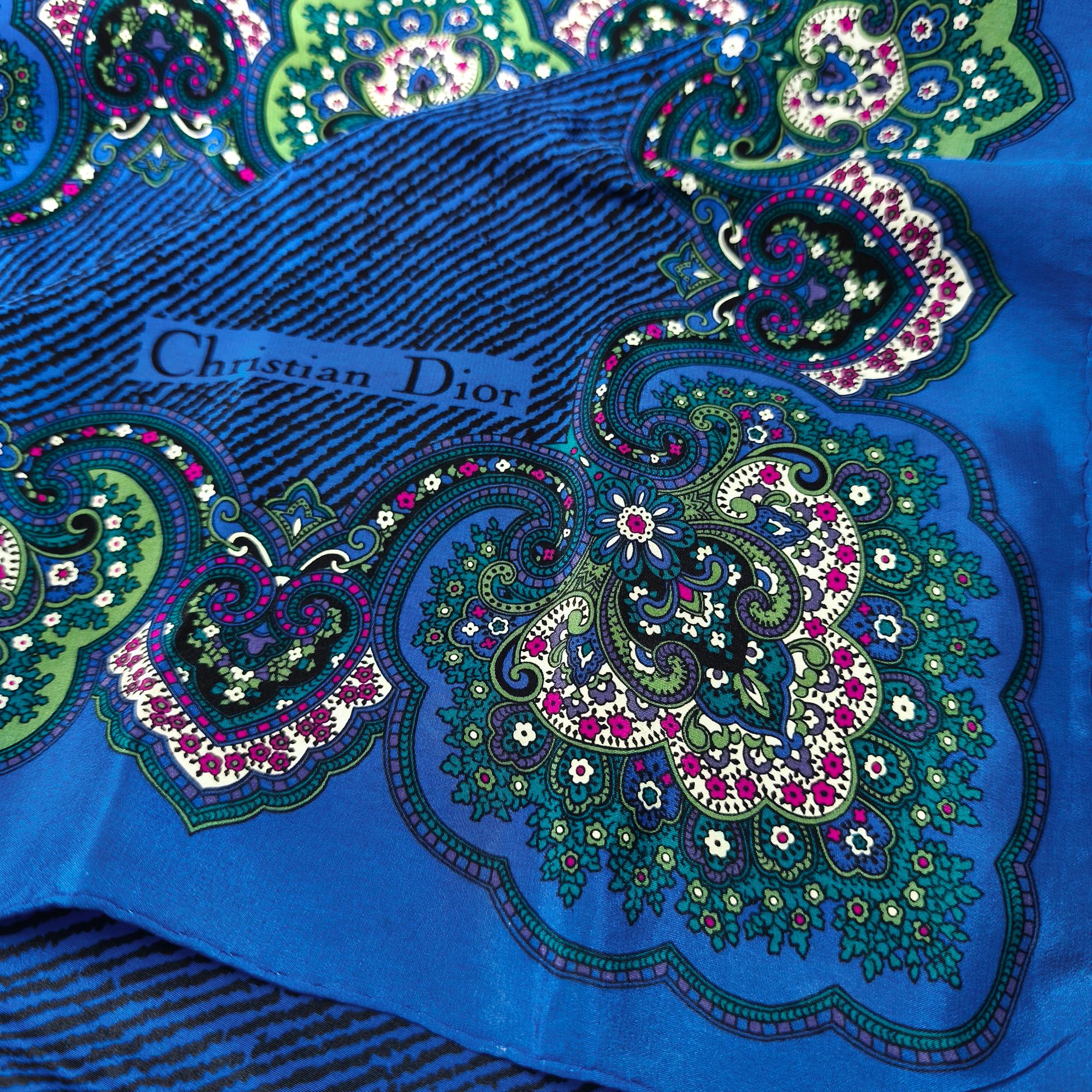 Dior Silk Scarf - Etsy