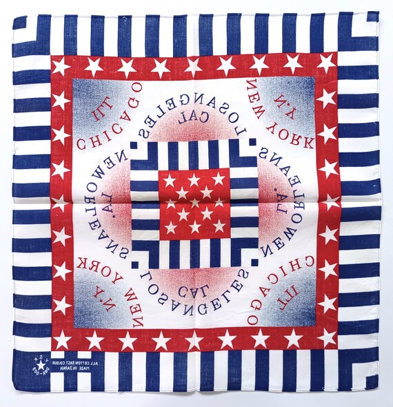 Vintage American Flag Bandana, 20