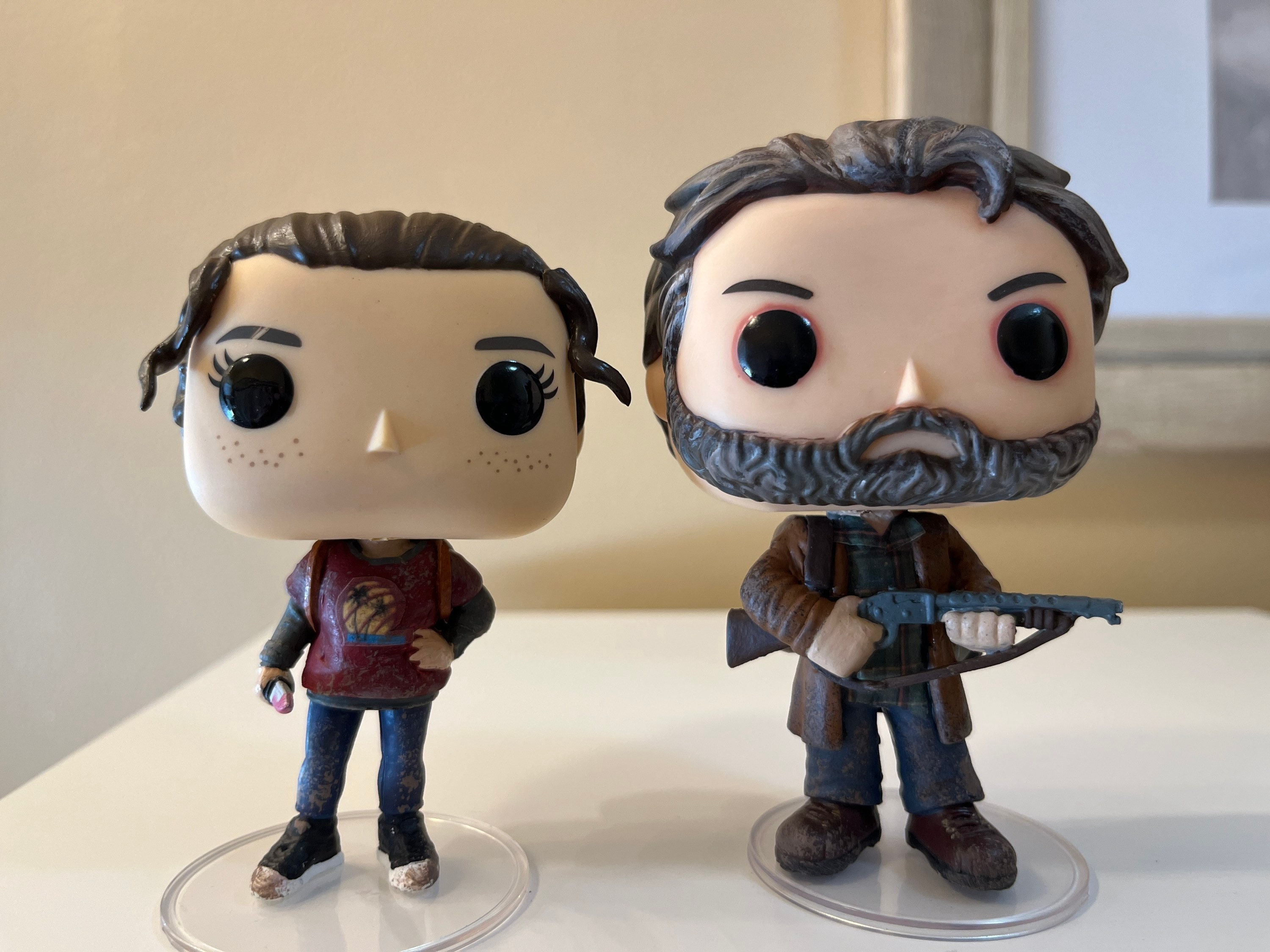 The Last of Us Custom Pops. Joel Miller, and Ellie Williams. Version B. Set  of 2 - Etsy UK
