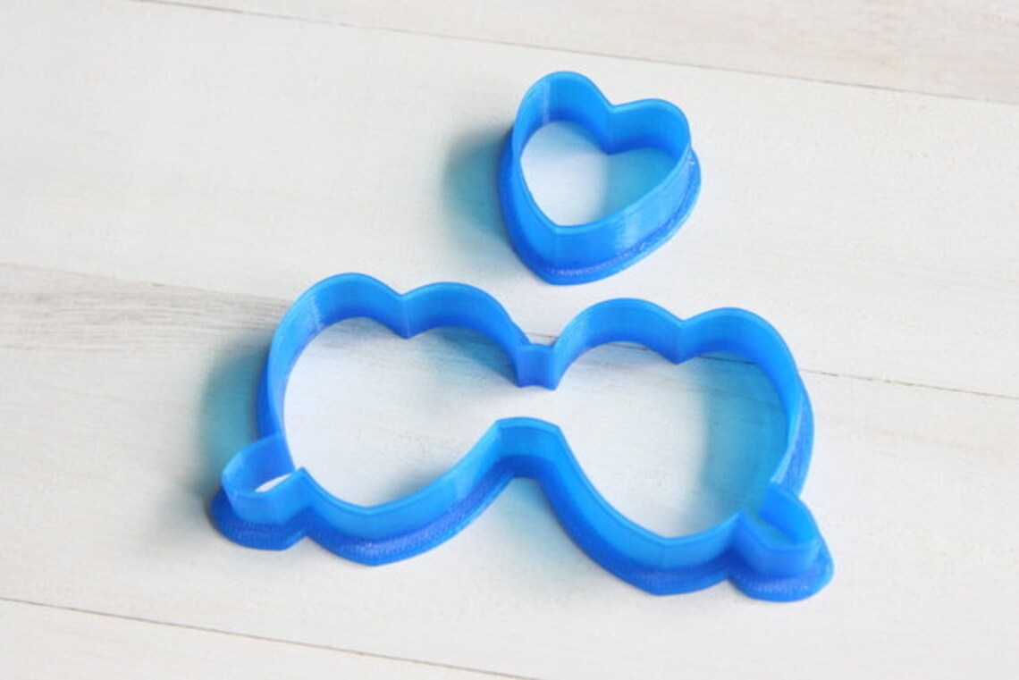 Heart sunglasses cookie cutter Etsy