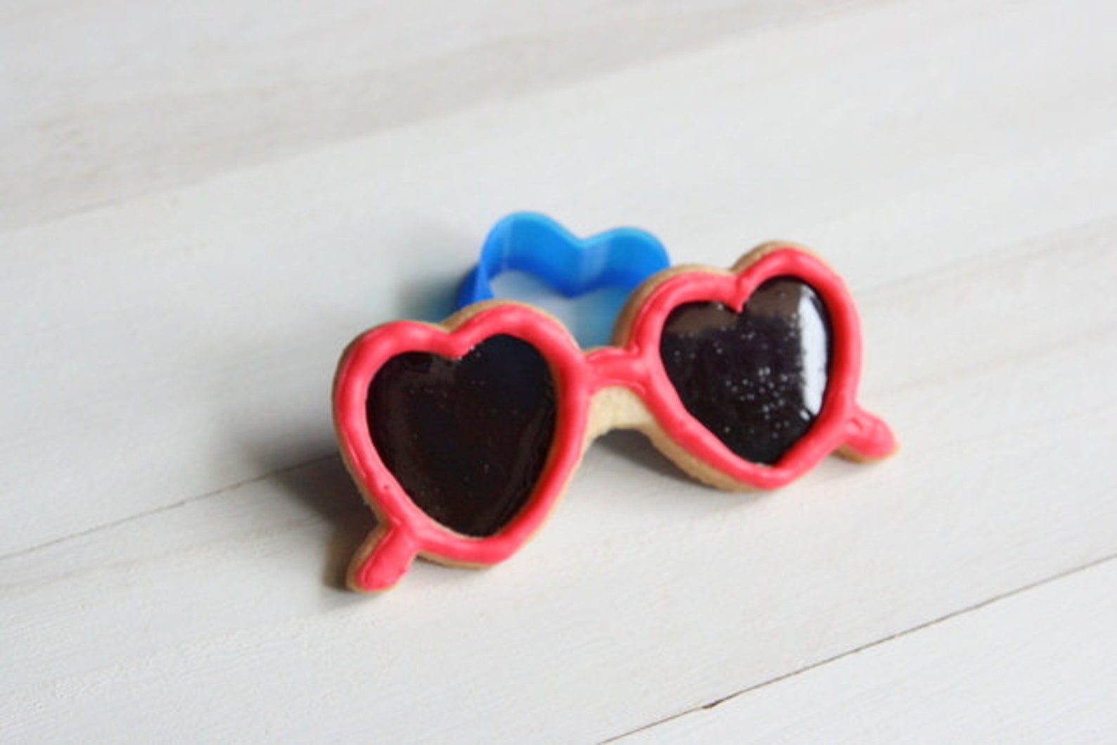 Heart sunglasses cookie cutter Etsy
