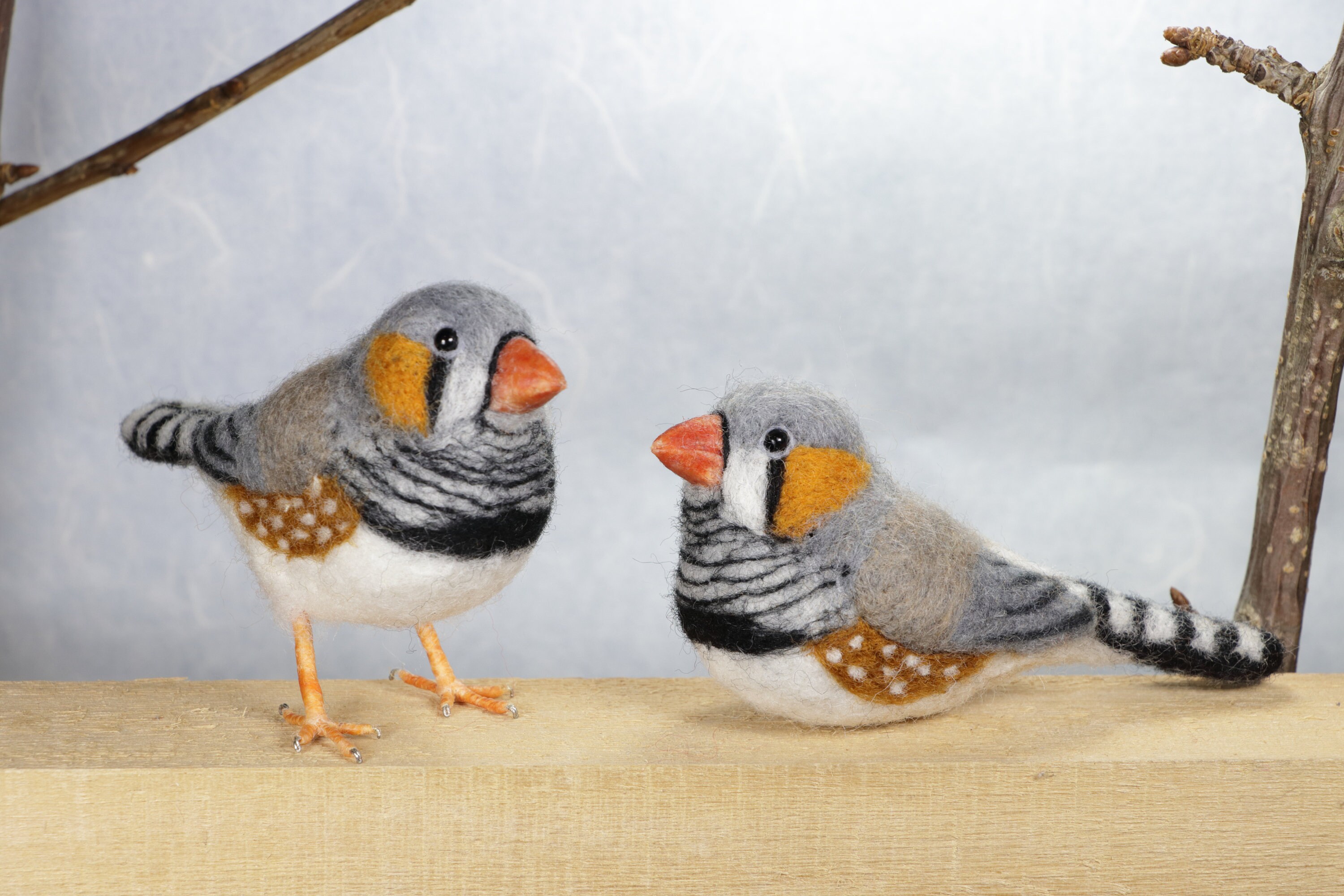 Needle Felted Bird Needle Felted Zebra Finch Wool Felted Zebra Etsy