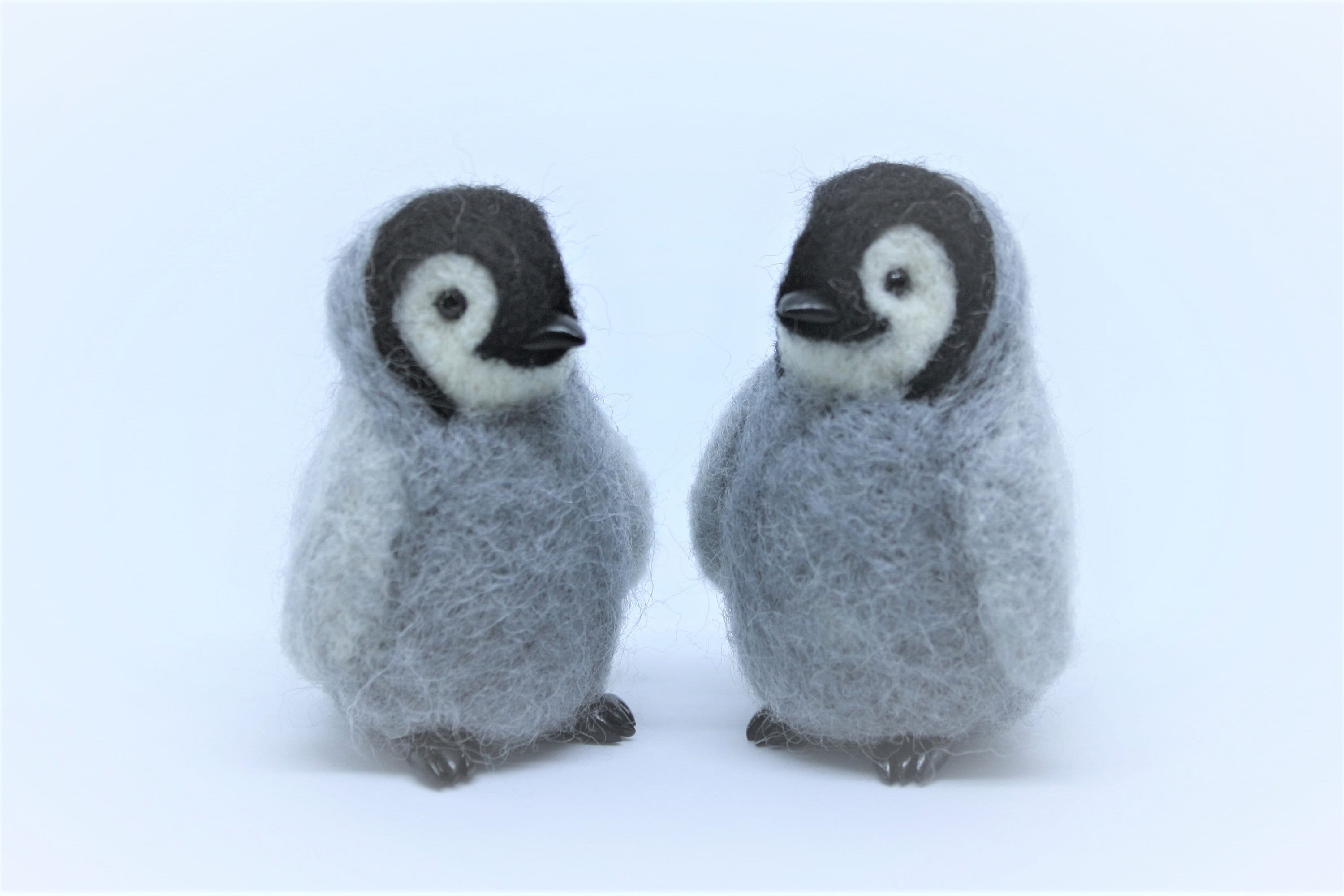 Needle Felted Penguin Felted Baby Penguin Needle Felted Etsy