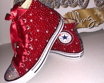 bedazzled converse shoes