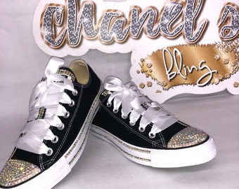 bedazzled converse for prom