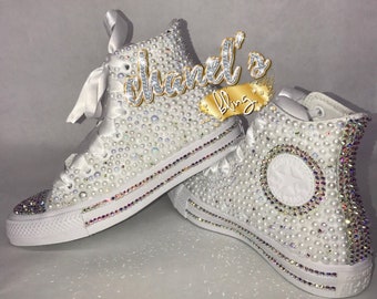 bling converse high tops