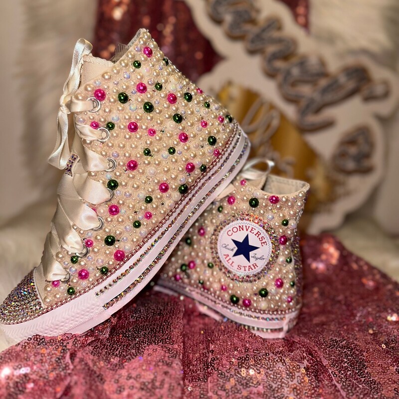 custom wedding chucks