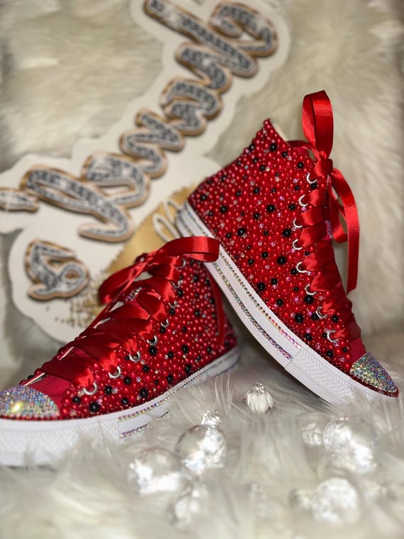 Sneakers just some bedazzled converse. Rhinestone Converse Sneakers – Women main image 4