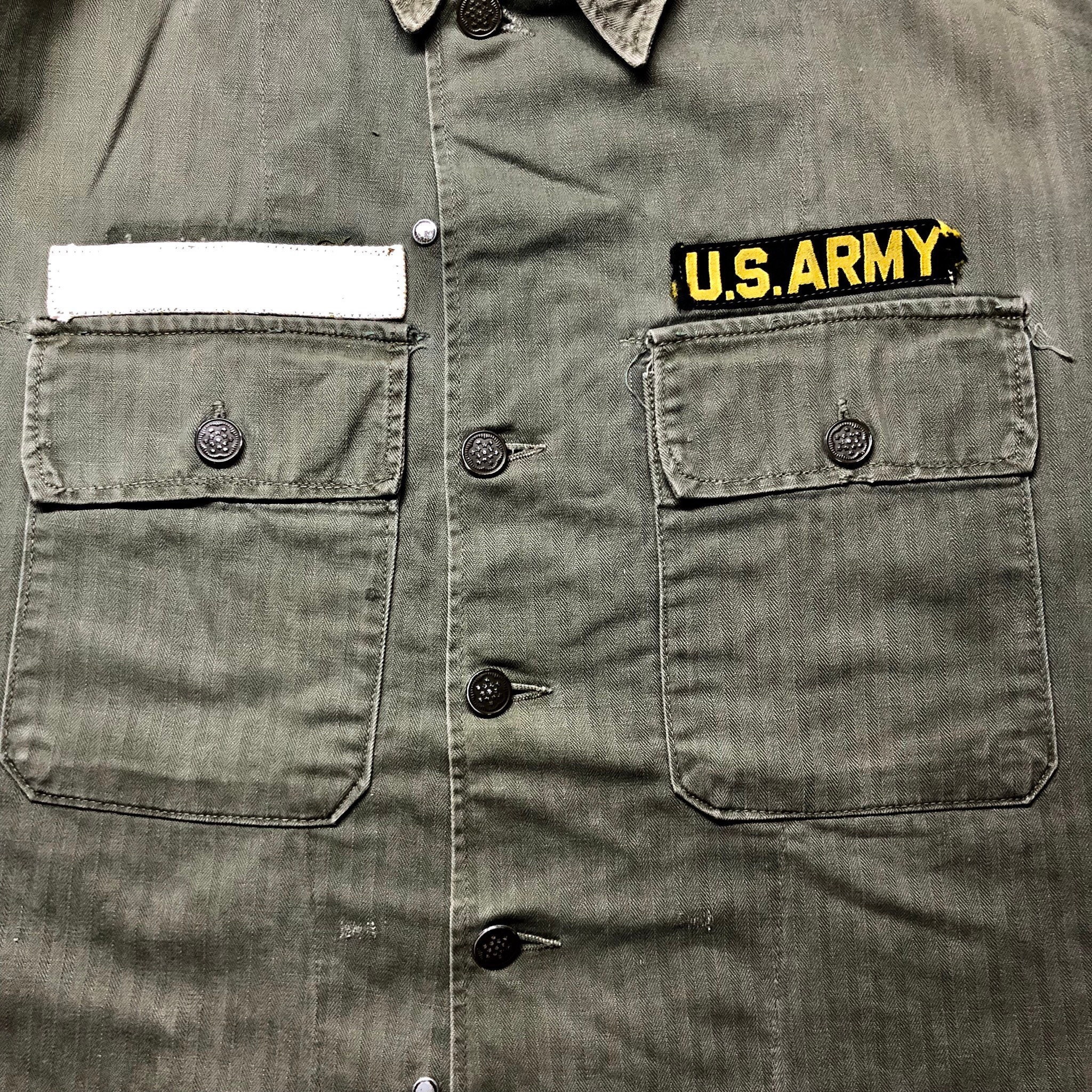 RARE Vintage WW2 US Army 13 Star Button Herringbone HBT 50s | Etsy