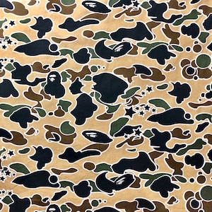 A BATHING APE Psyche Sta Camo Embroidered Brand Long Sleeves Shirt