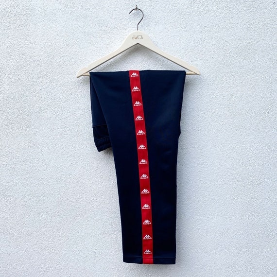 Vintage KAPPA Stripes SIDE TAPE Embroidered Big Lo