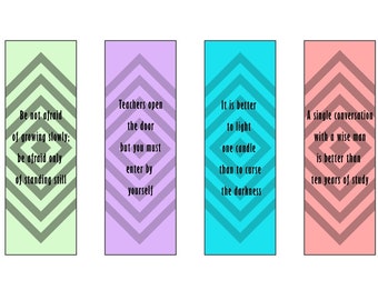 Simple Wise Quotes Bookmarks